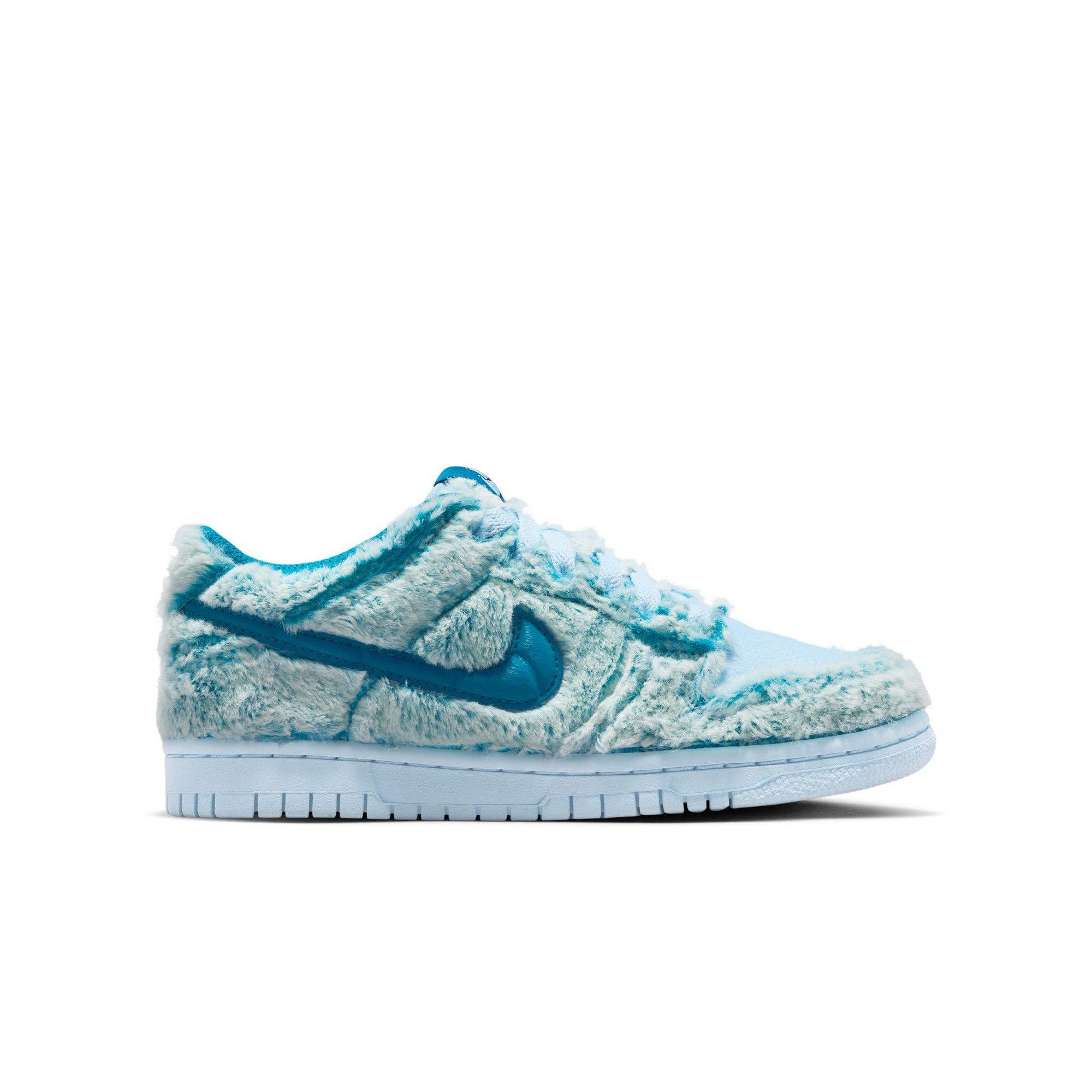 Nike Dunk Low "Celestine Blue/Green Abyss/White" Grade School Girls' Shoe - BLUE